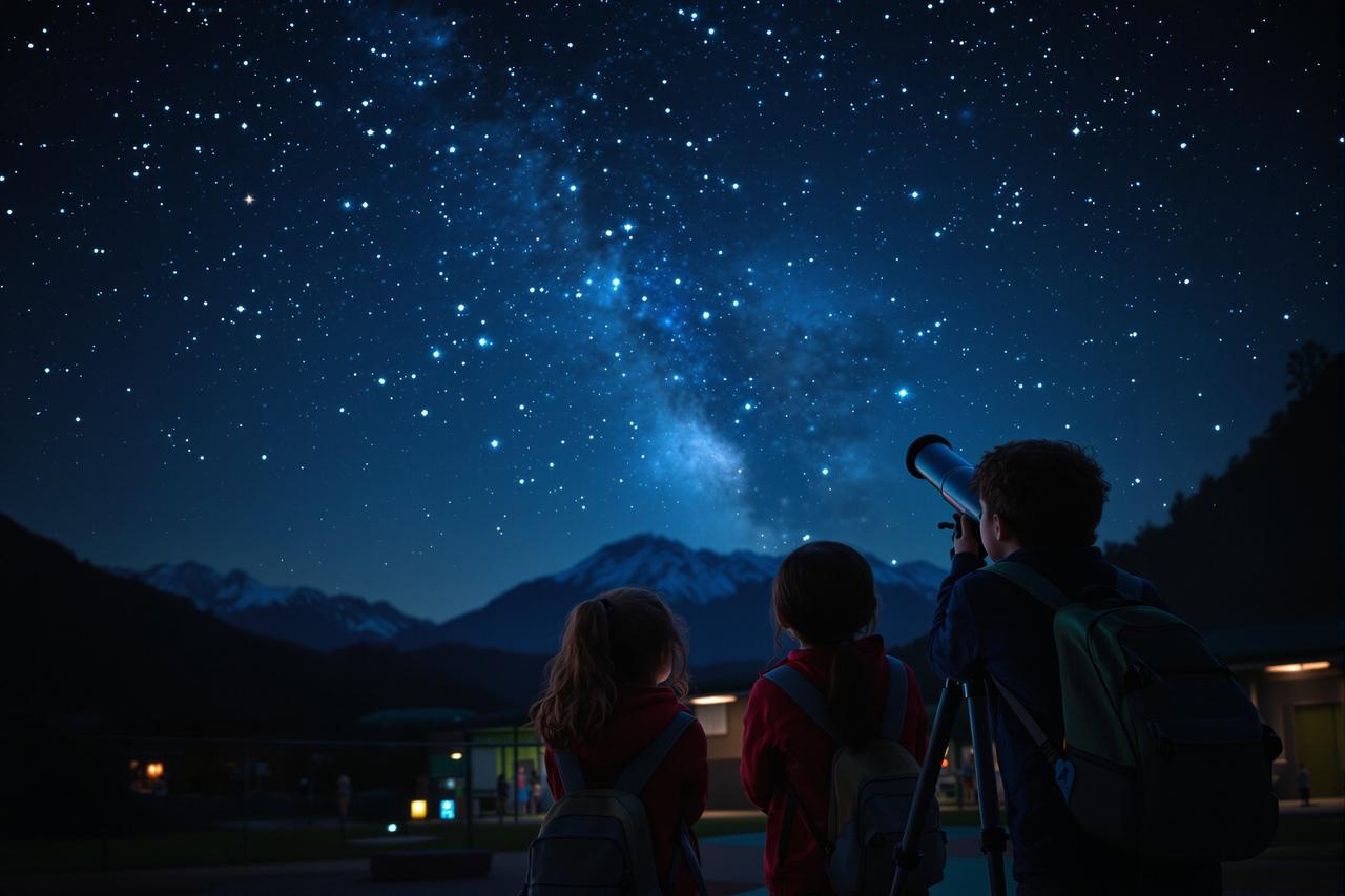 操场上的星空